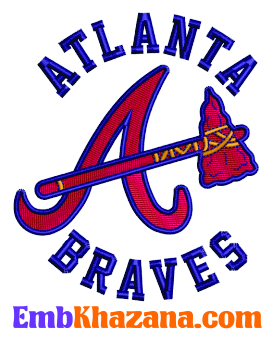 Buy Atlanta Braves Embroidery Dst Pes File Online In USA