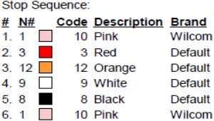 color code not found...