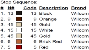 color code not found...