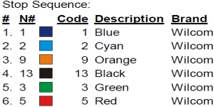 color code not found...