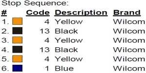 color code not found...